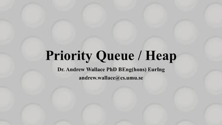 Dr. Andrew Wallace PhD BEng(hons) EurIng