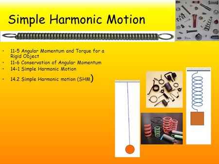 Simple Harmonic Motion