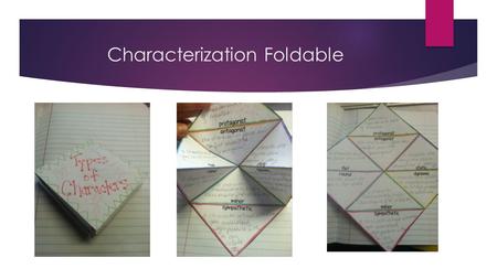 Characterization Foldable