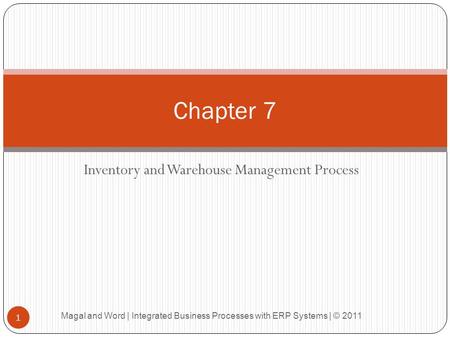 Inventory and Warehouse Management Process