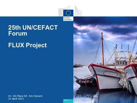 25th UN/CEFACT Forum FLUX Project