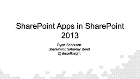 SharePoint Apps in SharePoint 2013