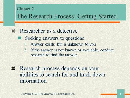 development of working hypothesis ppt