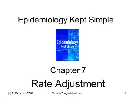 Epidemiology Kept Simple
