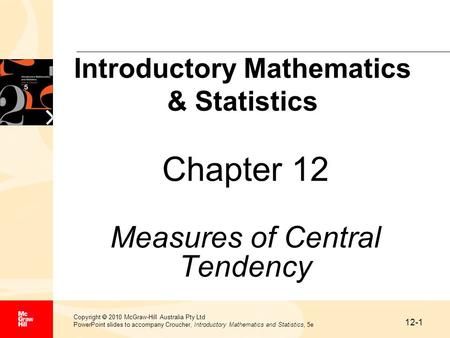 Introductory Mathematics & Statistics