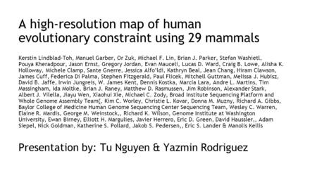 A high-resolution map of human