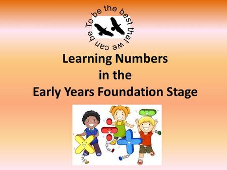Learning Numbers in the Early Years Foundation Stage