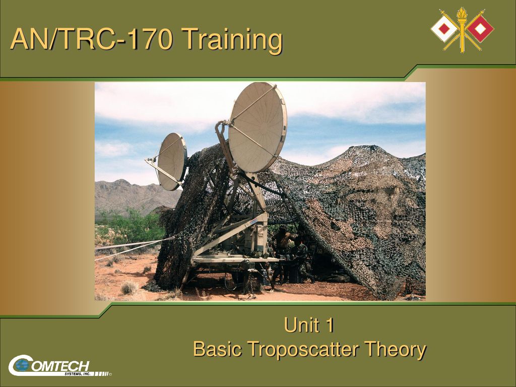 Instructor Lesson Plan Unit 1 Basic Troposcatter Theory - ppt download