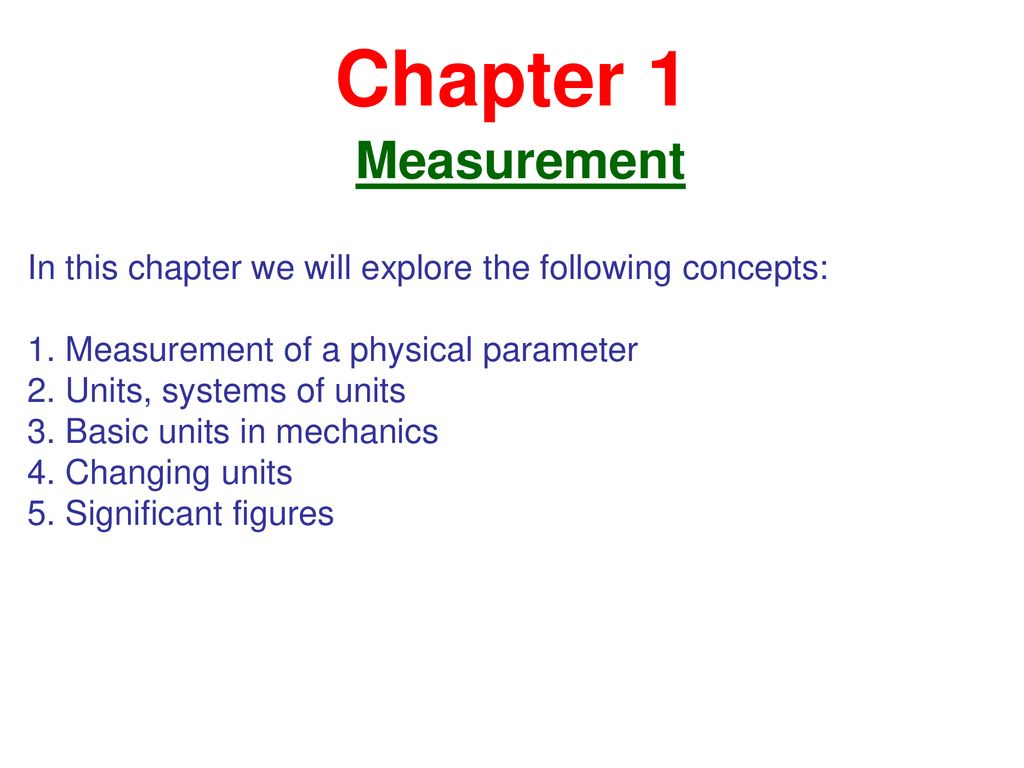 Exploring Types of Measurements