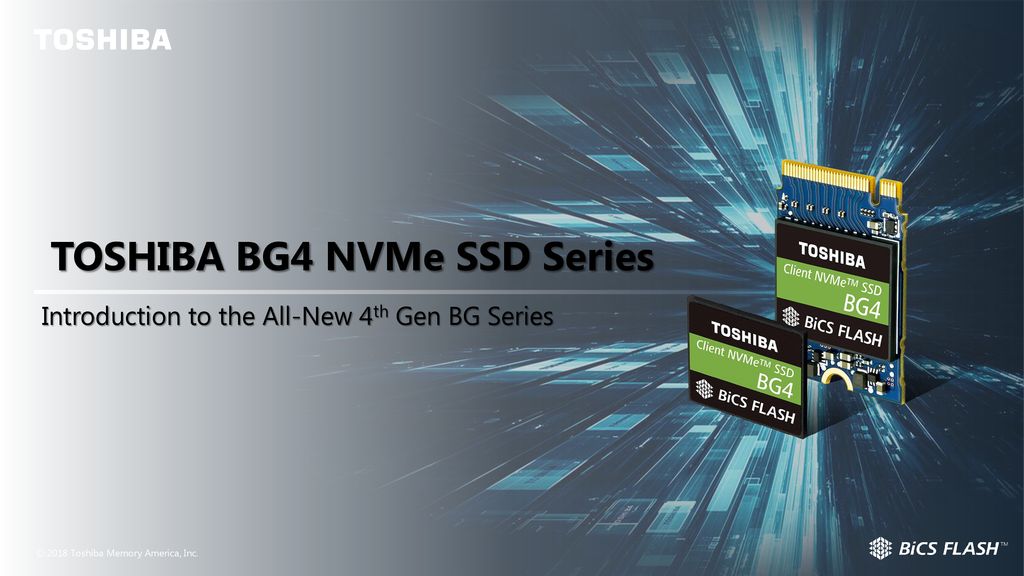 TOSHIBA BG4 NVMe SSD Series - ppt download