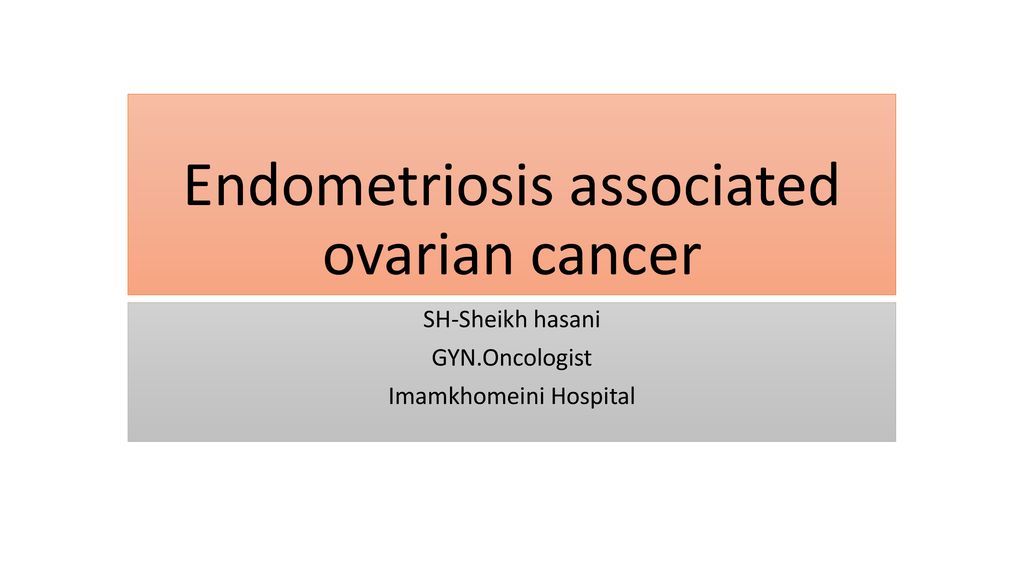 Ovarian cancer or endometriosis - Ovarian cancer prevalence