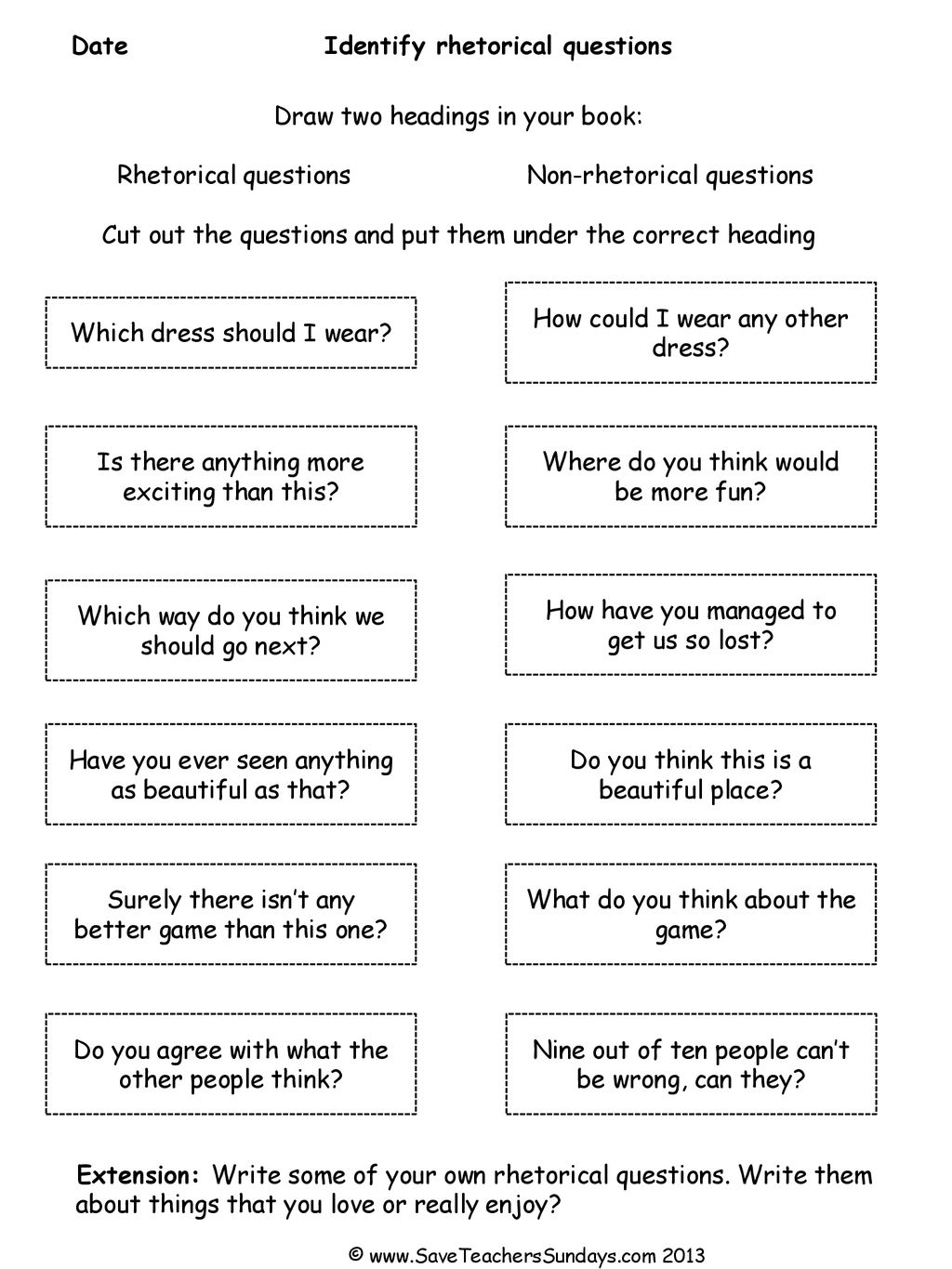 Date Identify rhetorical questions - ppt download