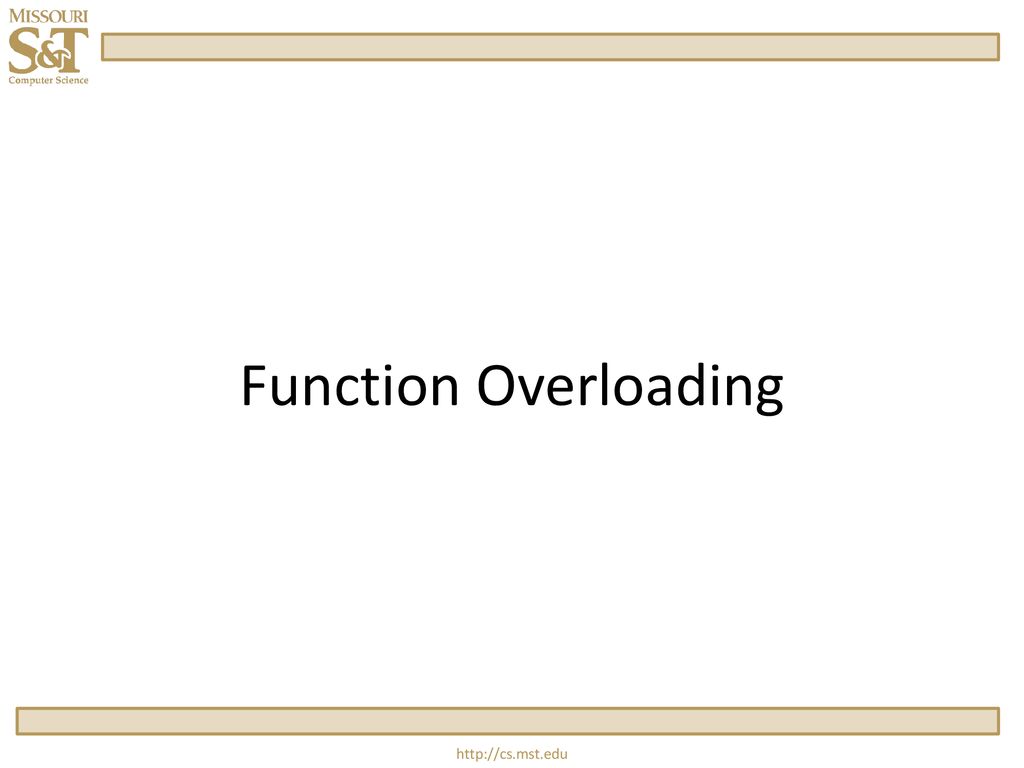 PPT - Operator overloading PowerPoint Presentation, free download -  ID:3484284