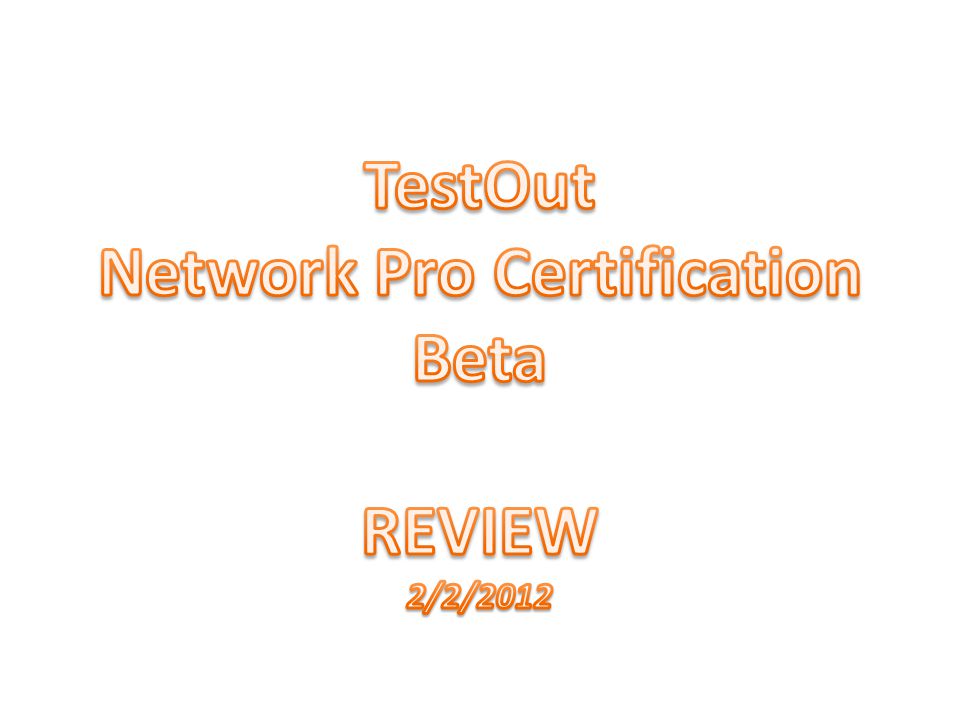 testout pc pro certification exam