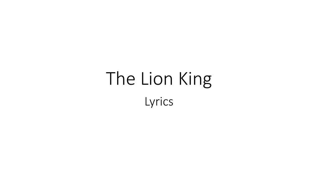 King Lyrics