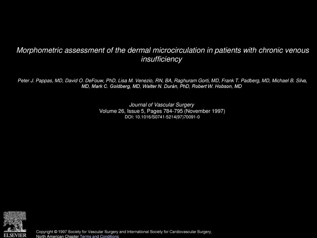 Peter J Pappas Md David O Defouw Phd Lisa M Ppt Download