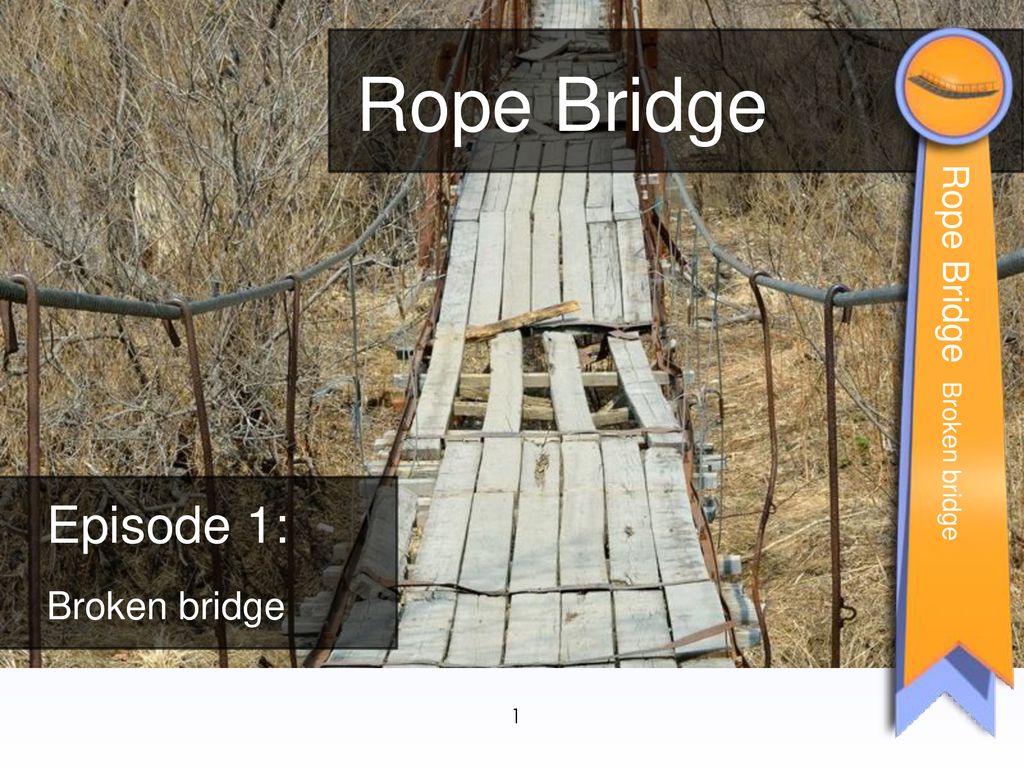 Rope Bridge Rope Bridge Broken bridge Episode 1: Broken bridge ppt download