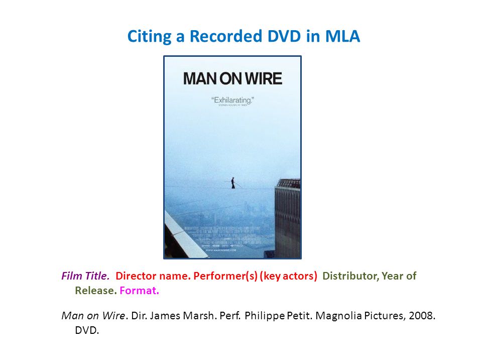 Man on Wire. Dir. James Marsh. Perf. Philippe Petit. Magnolia