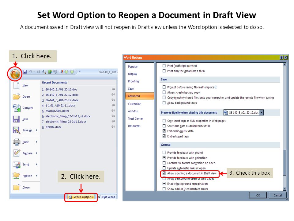 why use draft view in word why use draft view in word