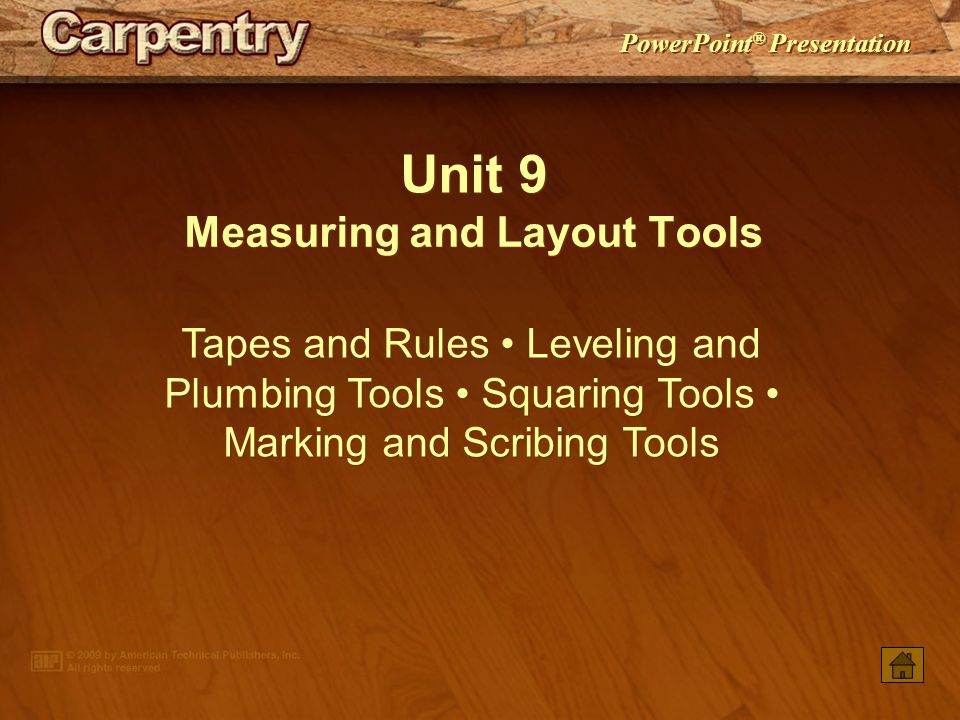 Measuring, Marking, & Layout Tools
