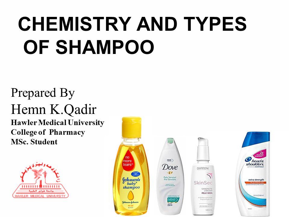 Sommerhus salt midtergang CHEMISTRY AND TYPES OF SHAMPOO Prepared By Hemn K.Qadir Hawler Medical  University College of Pharmacy MSc. Student. - ppt download