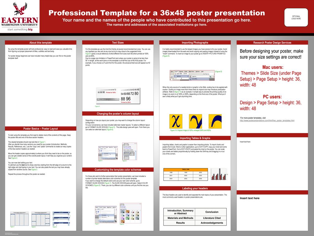 Powerpoint Poster Templates 36x48 Powerpoint Poster Templates 36x48