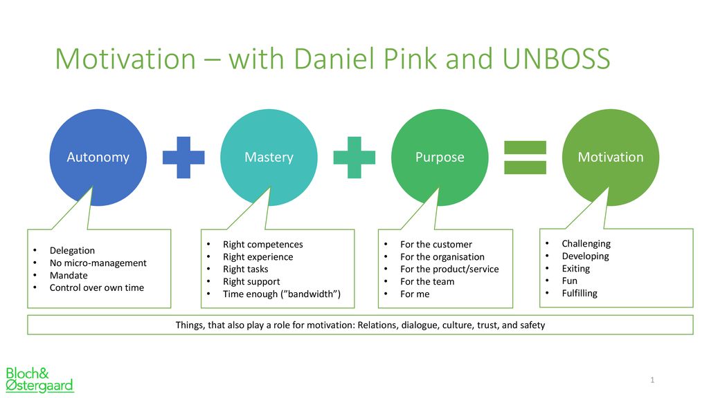 Motivation – with Daniel Pink and UNBOSS - ppt download