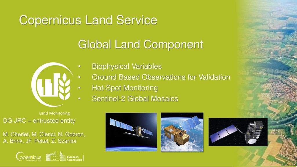 Copernicus Land Service - ppt download