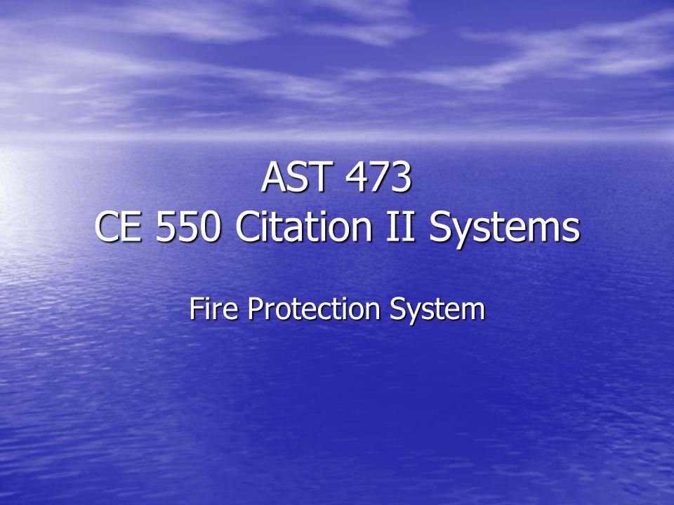 Ast 473 Ce 550 Citation Ii Systems Ppt Download