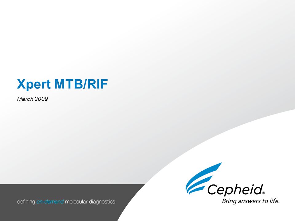 Agenda Background Current testings Xpert MTB/RIF product PAGE  1.