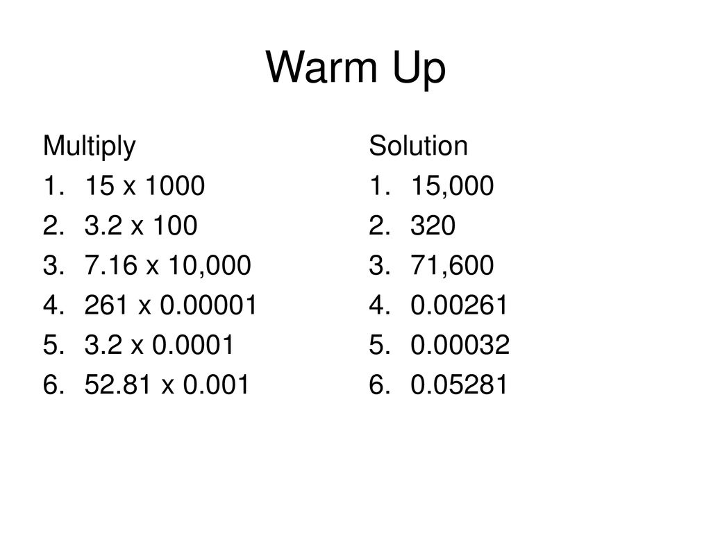 1024px x 768px - Warm Up Multiply 15 x x x 10, x x x Solution 15, , ppt download