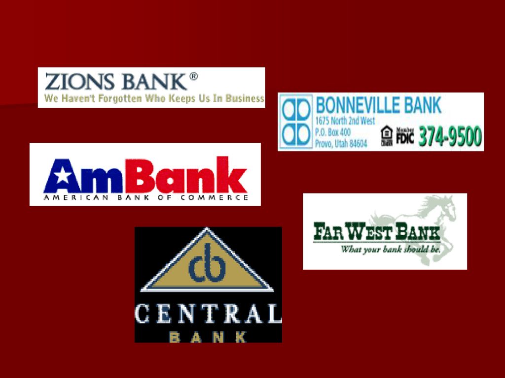 Financial institution comparison project ppt download