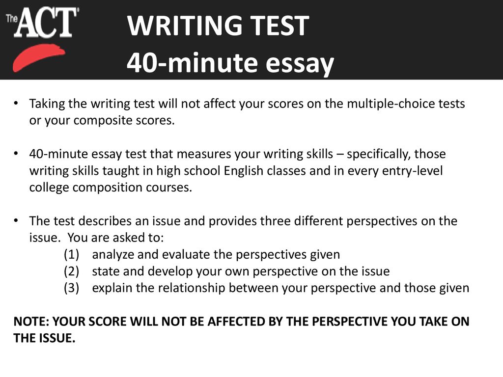 essay writing test