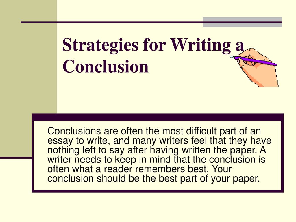 how to write your conclusion