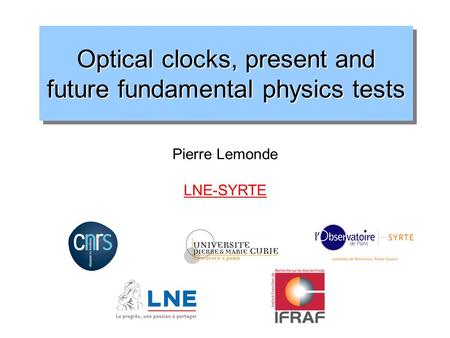 Optical clocks, present and future fundamental physics tests