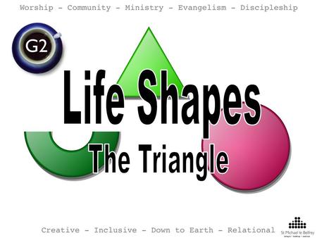 Lifeshapes – Learning from Jesus The Semi-circle – the importance of rest.
