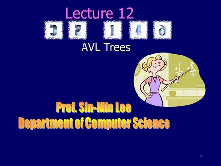 1 Lecture 12 AVL Trees. 2 trees static dynamic game treessearch trees priority queues and heaps graphs binary search trees AVL trees 2-3 treestries Huffman.