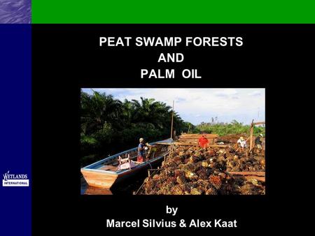 PEAT SWAMP FORESTS AND PALM OIL by Marcel Silvius & Alex Kaat.