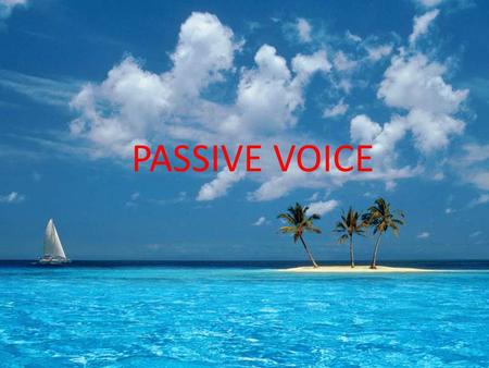 PASSIVE VOICE Simple Present Tense In Passive Voice Rumus : Noun + is, am, are + past participle S + is, am, are + VIII + by + O Example : Aktif : He.