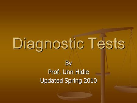By Prof. Unn Hidle Updated Spring 2010