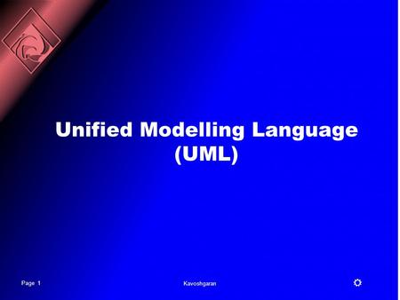 Unified Modelling Language (UML)