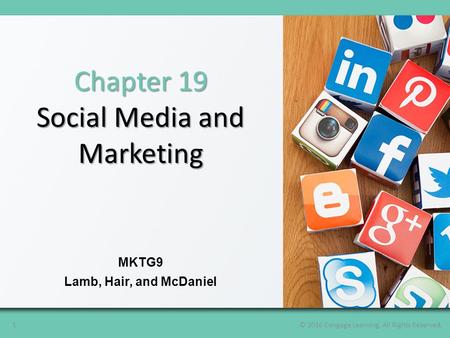Social Media and Marketing