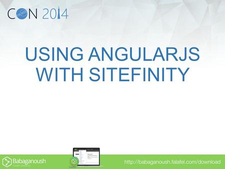 USING ANGULARJS WITH SITEFINITY