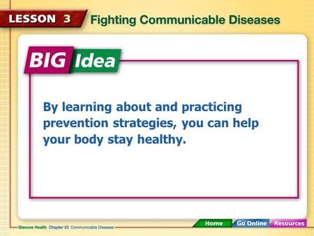 By learning about and practicing prevention strategies, you can help your body stay healthy.