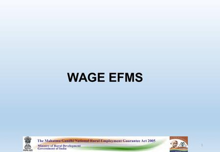 WAGE EFMS 1. 2 Update Applicants account detail as per downloaded format.