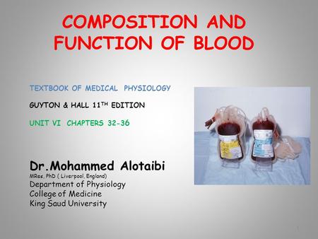 introduction to hematology powerpoint presentation