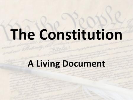 what is a living document