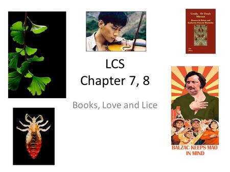 LCS Chapter 7, 8 Books, Love and Lice. Vocab words belligerent redolent profound limbo blather somnanbulate minute incapacitated precarious predicament.