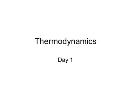 Thermodynamics Day 1. Section 1 Notes: Temperature Scales and Conversions  Intro Question 1. How does a thermometer determine temperature?