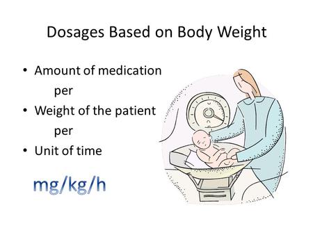 Dosages Based on Body Weight